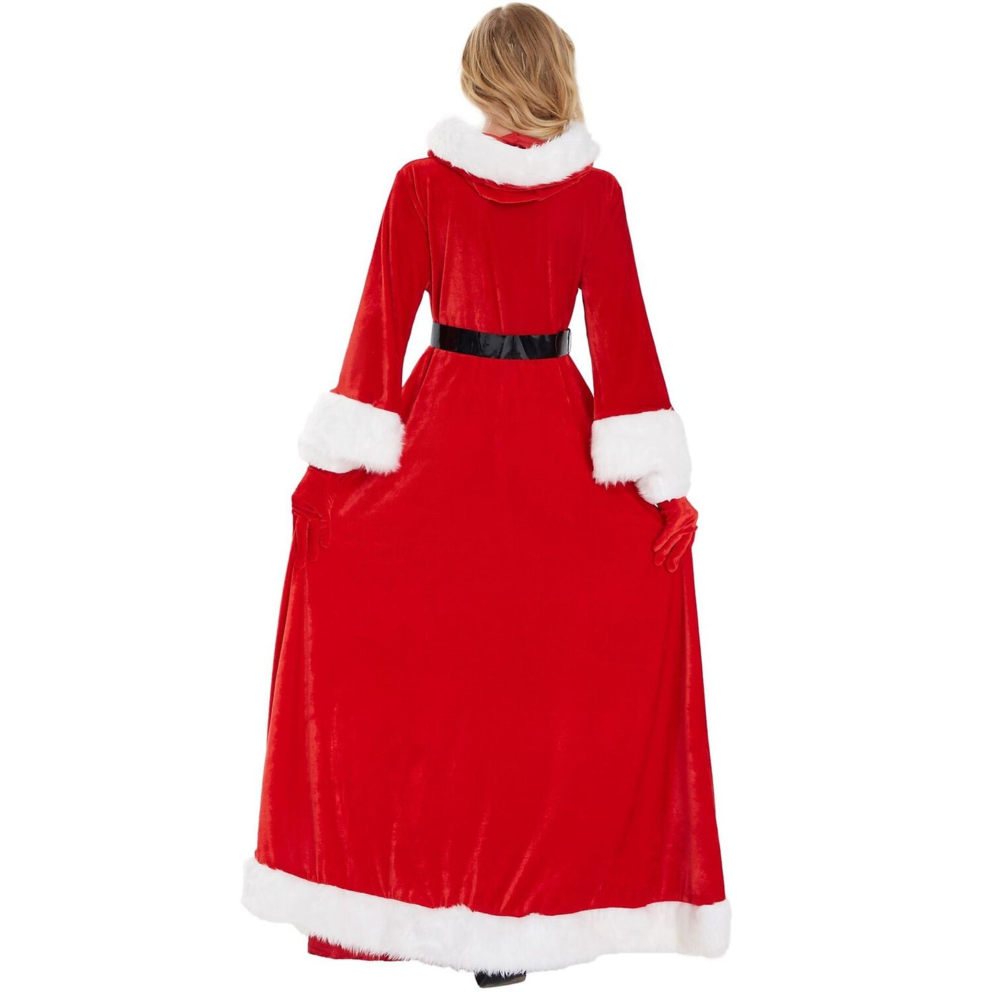 Mrs. Claus Hooded Gown Costume