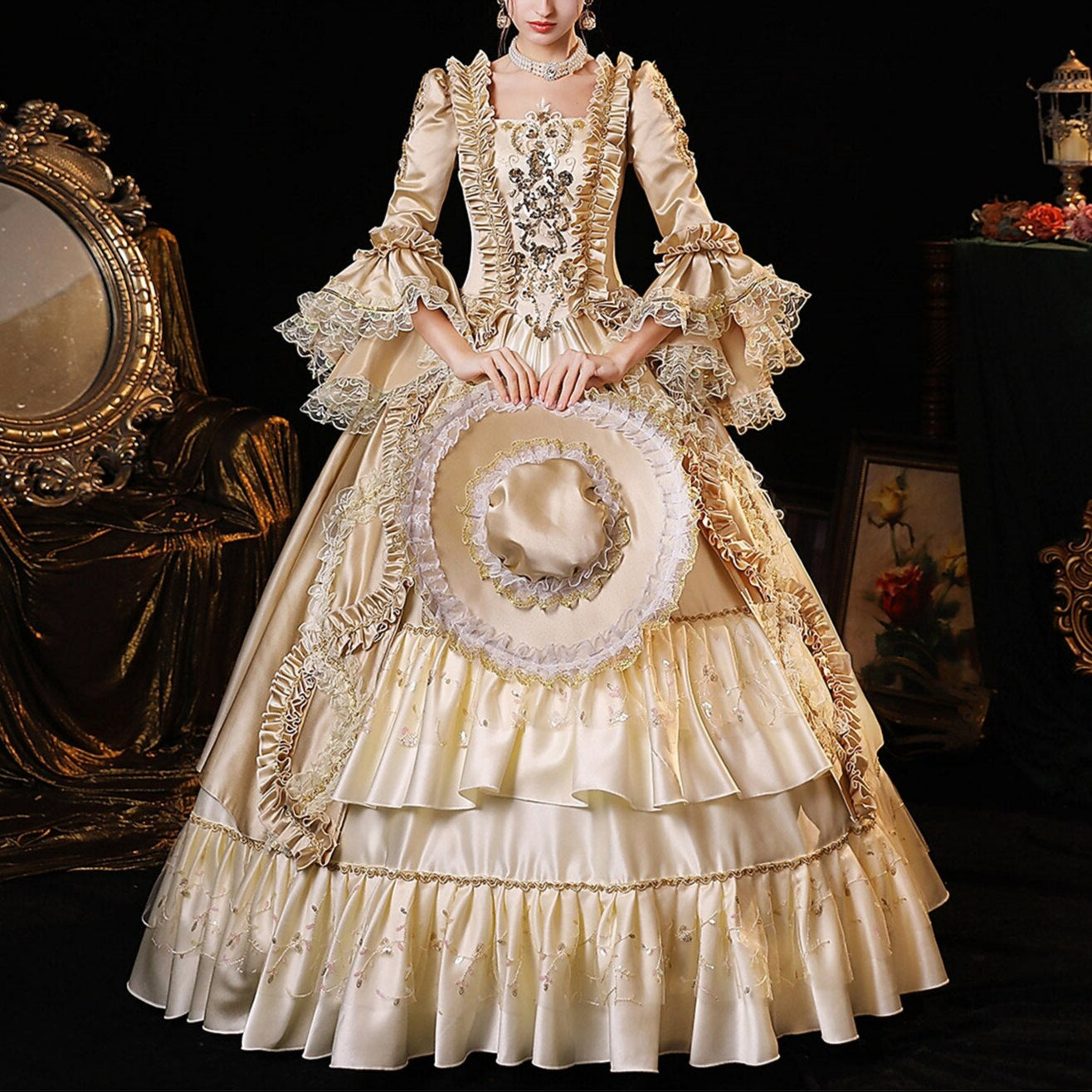 Rococo Robe à la Française Ball Gown