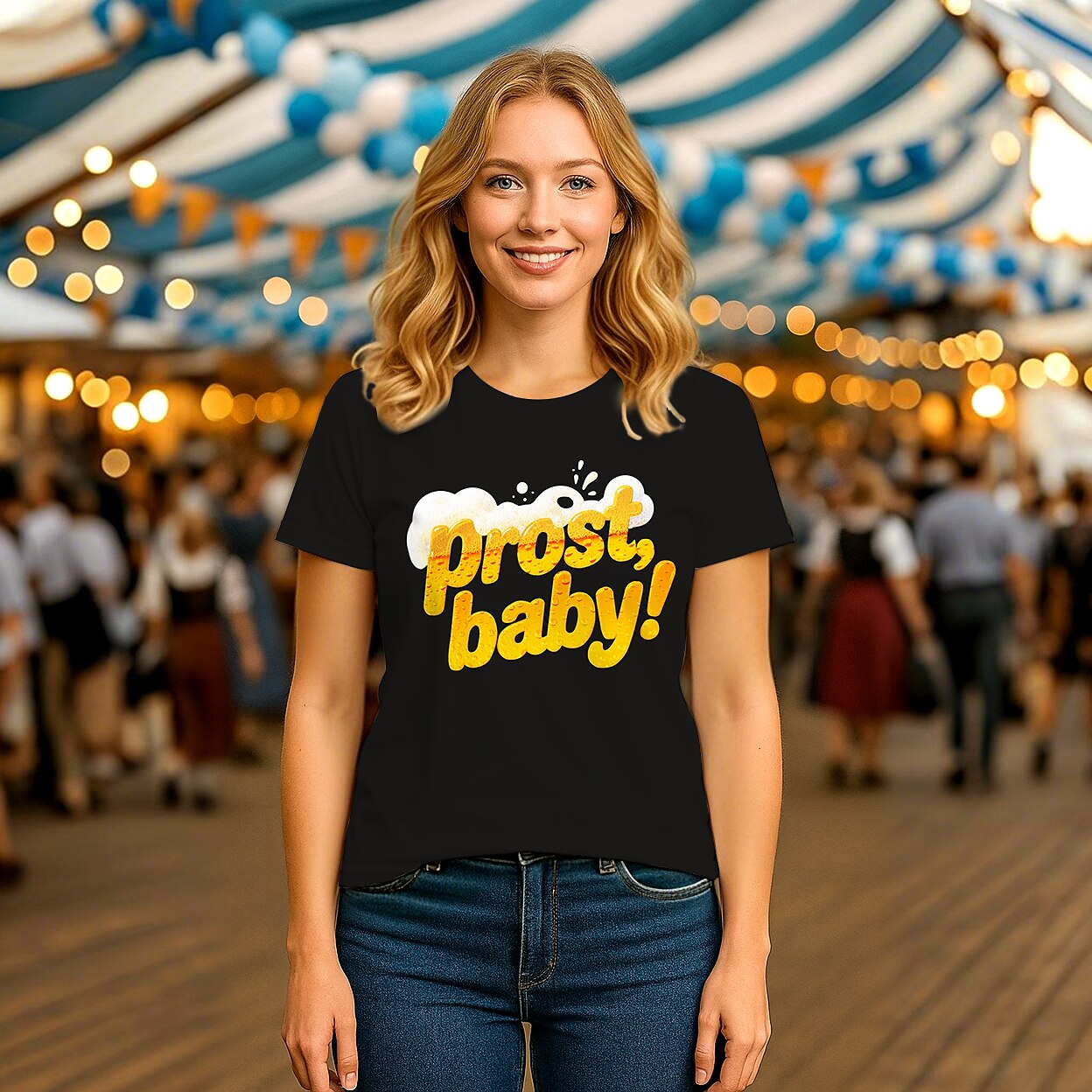 Women's Oktoberfest Prost Baby Beer T-shirt
