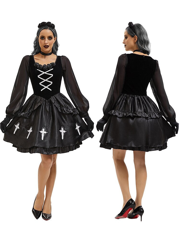 Gothic Lolita Witch Vampire Velvet Cross