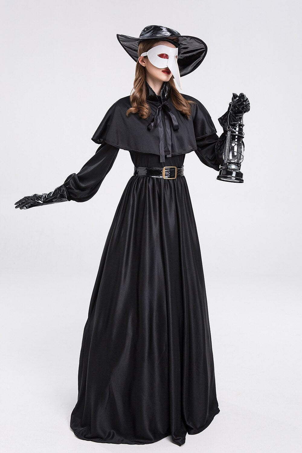 Women's Plague Doctor Costume Cloak