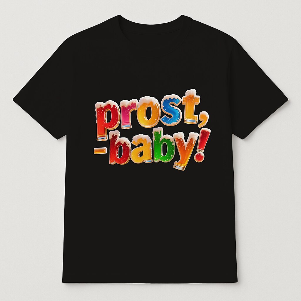 Damen Oktoberfest Prost Baby Grafik T-Shirt