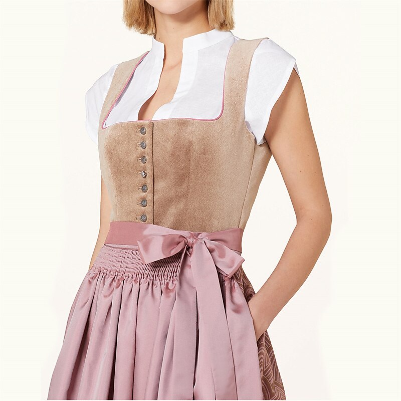 Oktoberfest White Short Sleeve Dirndl Blouse