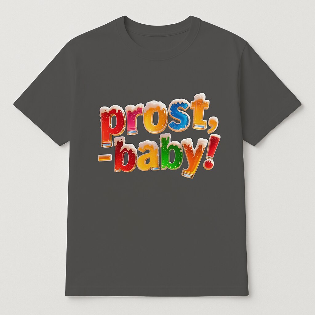 Damen Oktoberfest Prost Baby Grafik T-Shirt