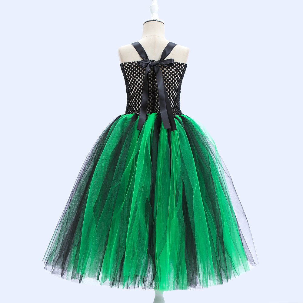 Witch Halloween Green Dress Costume
