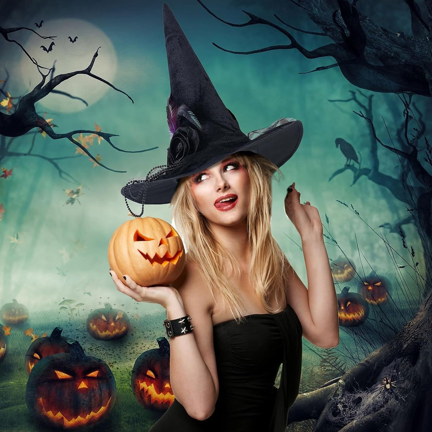 Witch Magician Halloween Hat