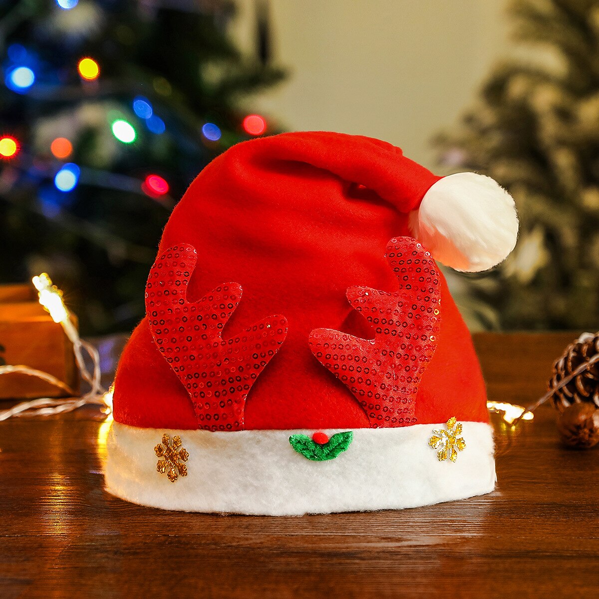 Kid's Reindeer Santa Claus Santa Hat