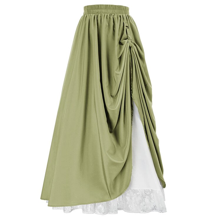 Medieval Renaissance Double Layer Maxi Skirt - Retrorobe