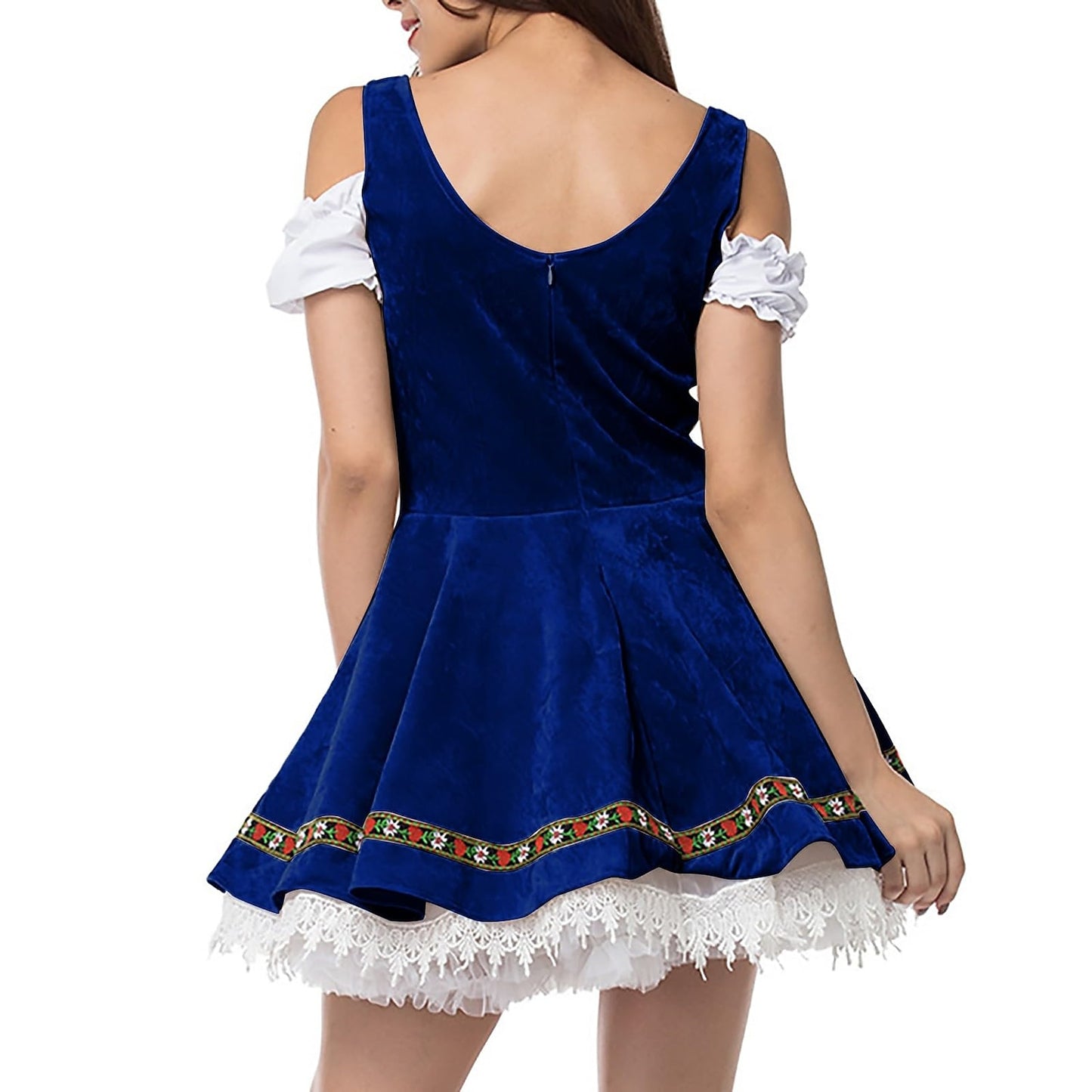 Oktoberfest Beer Costume Dress Dirndl Apron Set - Retrorobe