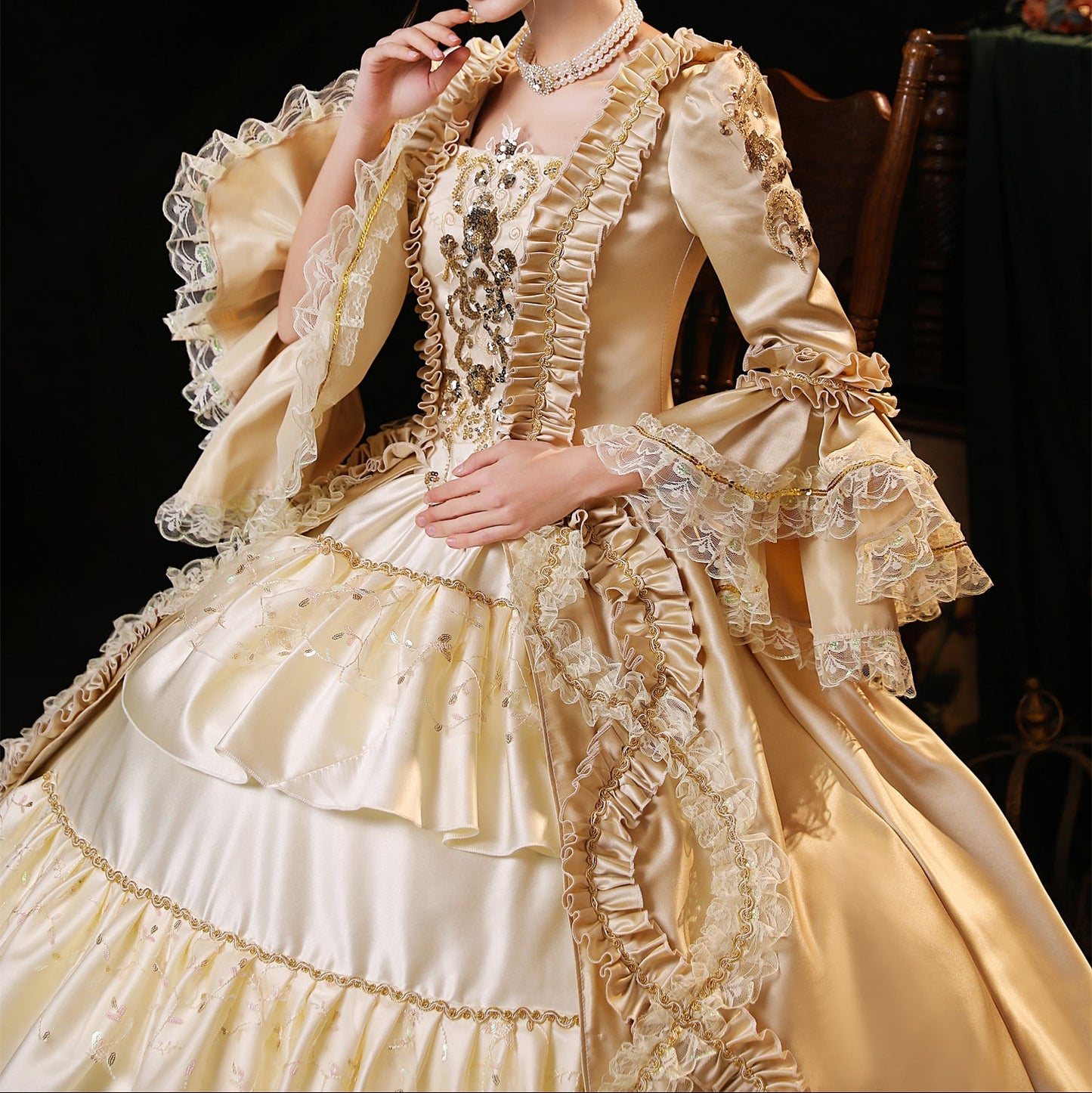 Rococo Robe à la Française Ball Gown
