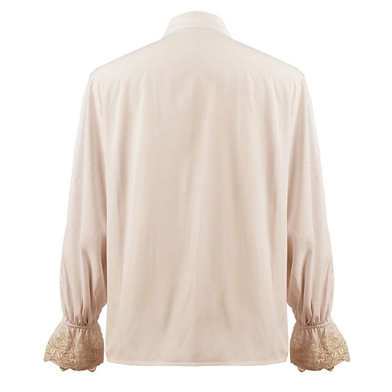 Renaissance Ruffle Decorated Tops with Lace Cuffs - Retrorobe