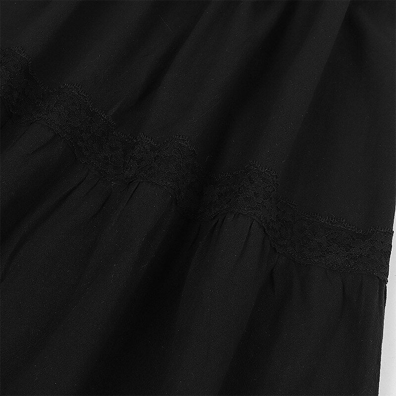 Renaissance Dress Embroidery Bell Sleeves A-Line Dress