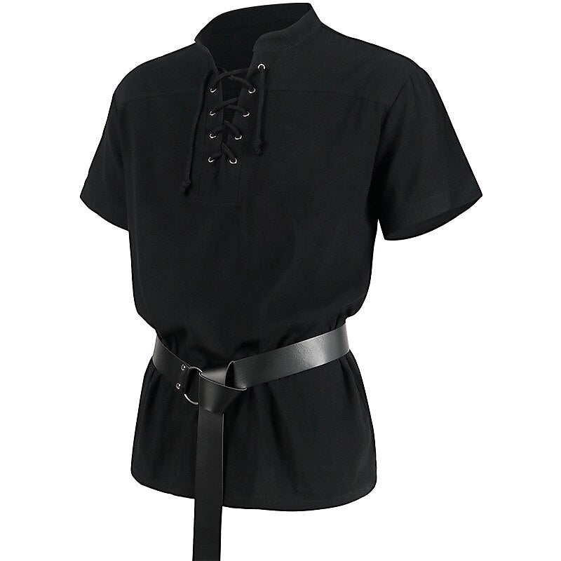Pirate Style Lace-up Tunic