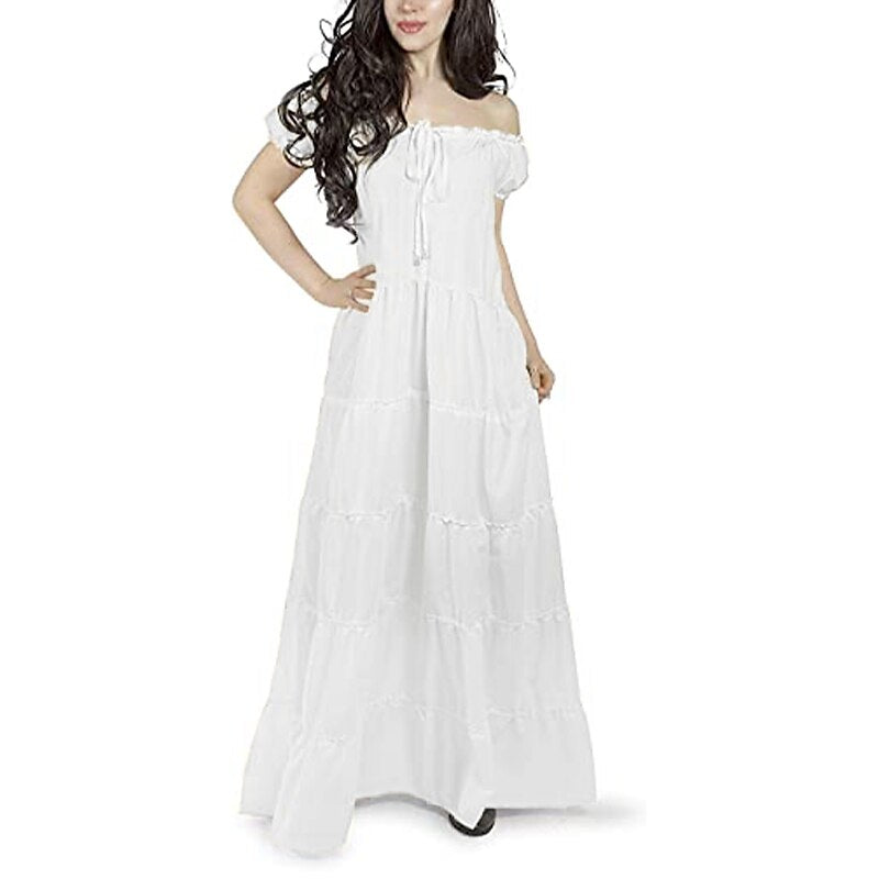 Irish Style Off-Shoulder Dress