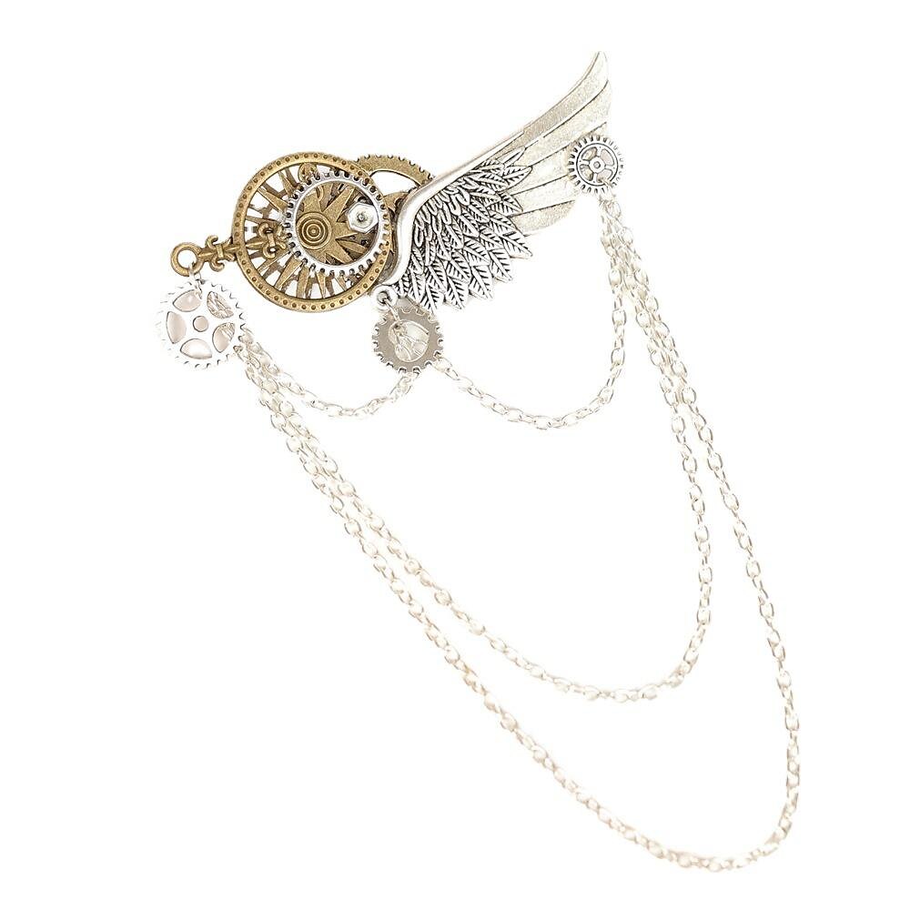 Steampunk Brosche Pin Ruder Brosche Schild Brosche Anstecknadel Abzeichen Brosche