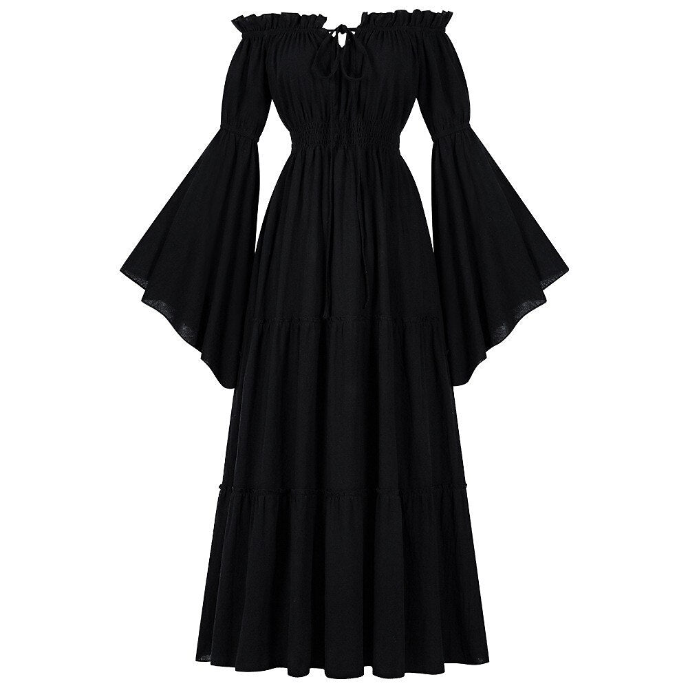 Green Retro Celtic Viking Fantasy Dress - Retrorobe