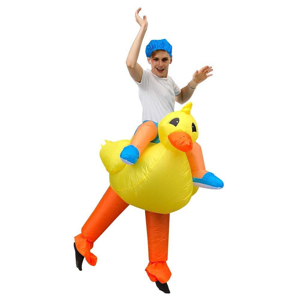 Yellow Duck Halloween Inflatable Ride Costume