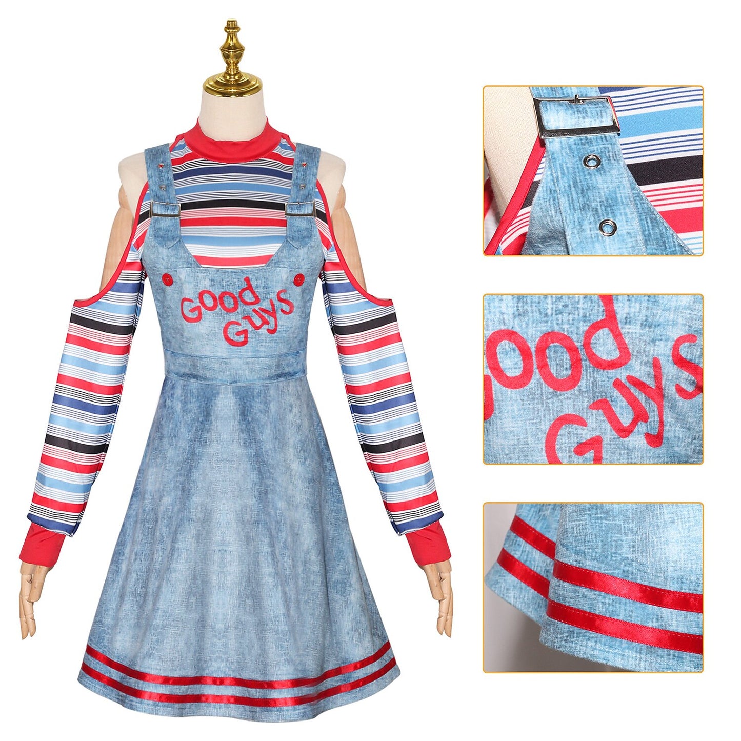 Chucky Scary Doll Halloween Dress