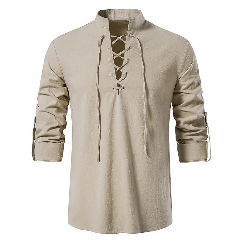 Renaissance Stand Collar Tops Pullover Shirt - Retrorobe
