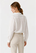 Women's French Vintage White Blouse