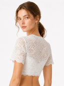 Blusa de encaje estilo Wiesn para Oktoberfest