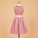 Premium Blush Pink Oktoberfest Dirndl & White Puff Sleeve Blouse Set