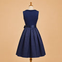 Premium Navy Oktoberfest Dirndl & White Lace Blouse Set