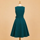 Premium Teal Green Dirndl & White Lace Blouse Set
