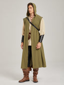 Men's Medieval Ranger Costume Set 7-Piece with Boots