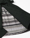 Women's German Dirndl Dress Patterned Bodice Button Down with Bow Apron