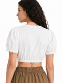 Chemisier court pour femme, style Dirndl, pour l'Oktoberfest