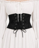 Retro Elastic Lacing Corset Belts