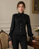 Renaissance Princess Style Ruffle Sleeve  Blouse