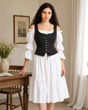Pirate Renaissance Lace up Corset Vest Bodice