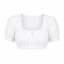 Premium Blush Pink Oktoberfest Dirndl & White Puff Sleeve Blouse Set