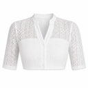 Premium Navy Oktoberfest Dirndl & White Lace Blouse Set