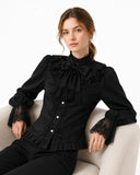 Renaissance Princess Style Ruffle Sleeve  Blouse