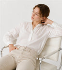 Women's French Vintage White Blouse