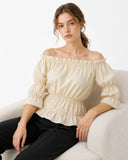 Renaissance-Inspired Cotton Ruffle Blouse