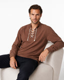 Camisa de poeta medieval con cordones para hombre para feria renacentista