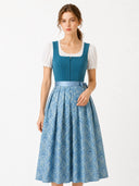 Dirndl traditionnel de l'Oktoberfest avec tablier 