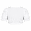 Premium Blush Pink Oktoberfest Dirndl & White Puff Sleeve Blouse Set
