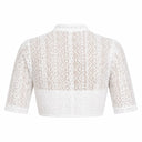 Premium Navy Oktoberfest Dirndl & White Lace Blouse Set