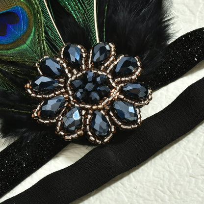 5Pcs 1920s Peacock Art Deco Accessories Set