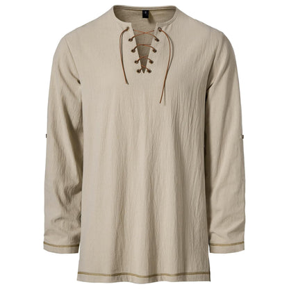 Renaissance Lace-up Design Tunic Top