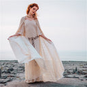 Early Medieval Style Dress with Cloak - Retrorobe
