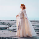 Early Medieval Style Dress with Cloak - Retrorobe