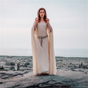 Early Medieval Style Dress with Cloak - Retrorobe