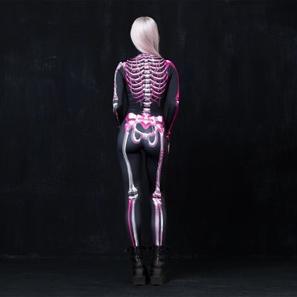 Skull Skeleton Halloween Catsuit