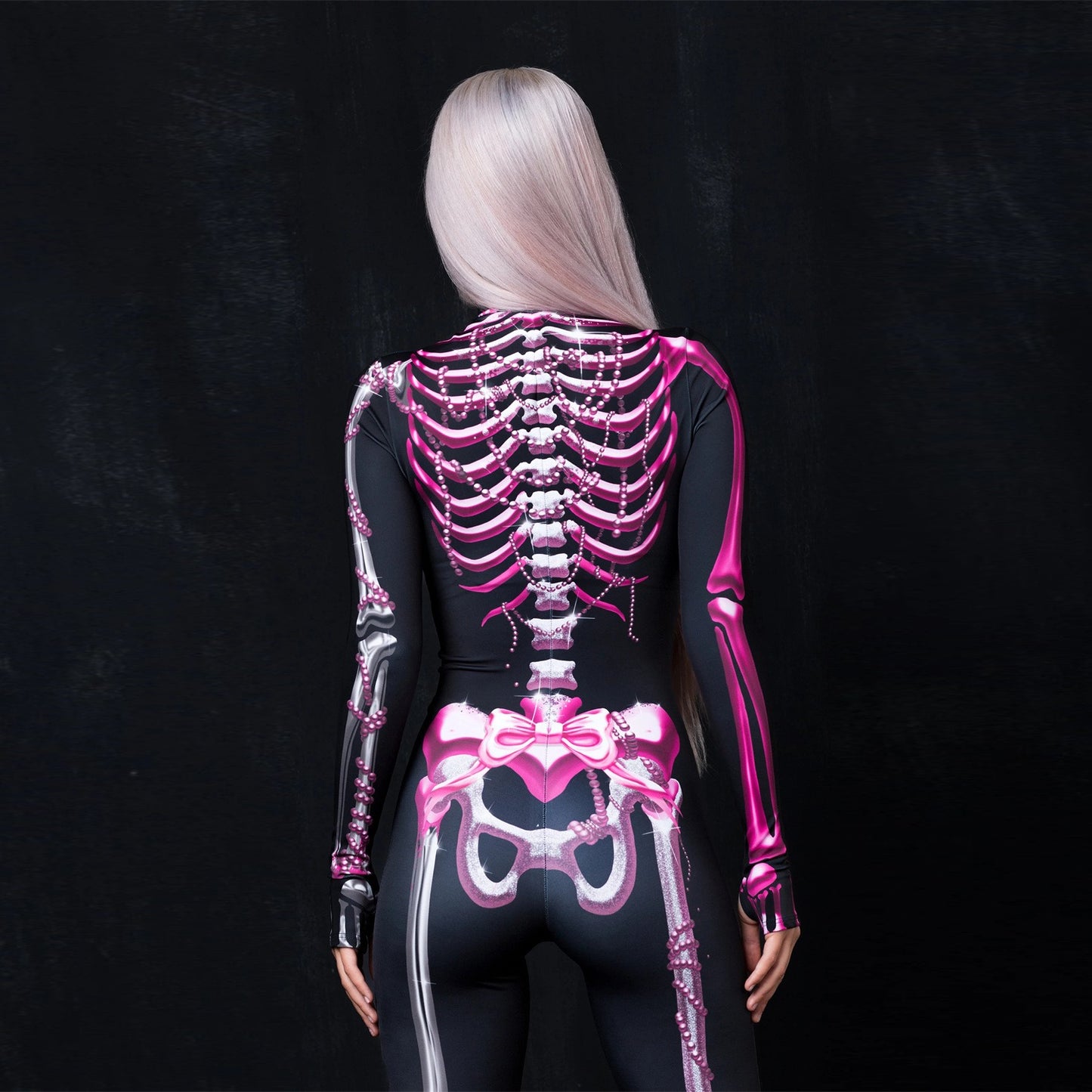 Skull Skeleton Halloween Catsuit